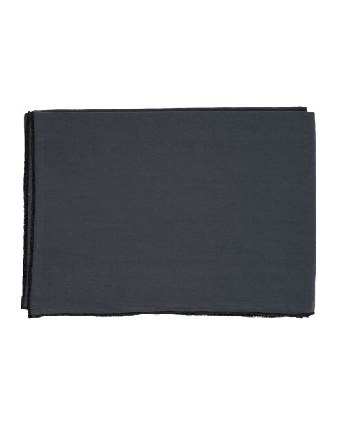 Corino donkergrijs tafelkleed van gewassen katoen 170 g/m² - 160x160 cm