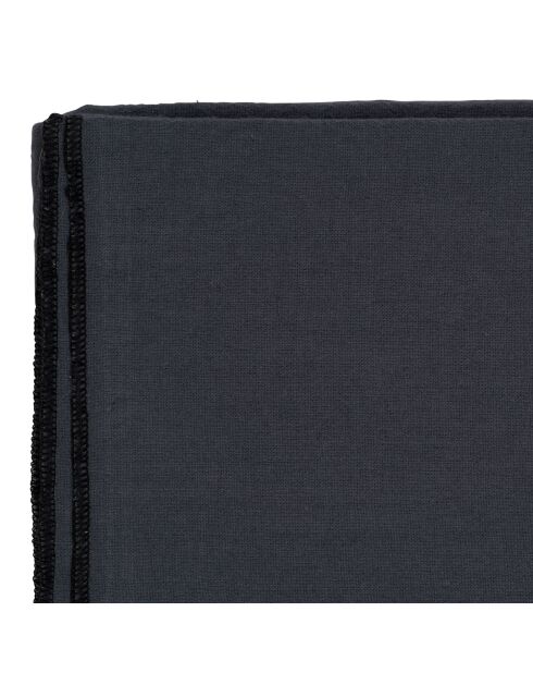 Corino donkergrijs tafelkleed van gewassen katoen 170 g/m² - 160x160 cm