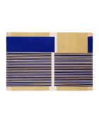 Toile Greeka indigo/beige - 119x79 cm