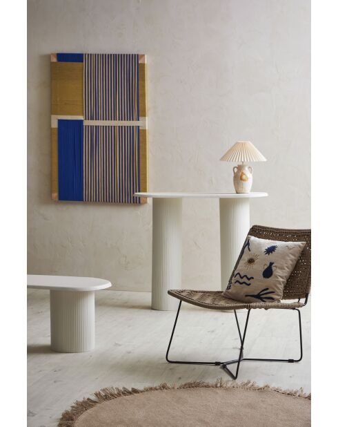 Toile Greeka indigo/beige - 119x79 cm