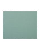 2 sets de table en coton lavé 170 g/m² Corino vert d'eau - 50x40 cm