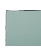 2 sets de table en coton lavé 170 g/m² Corino vert d'eau - 50x40 cm