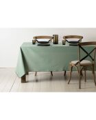 2 sets de table en coton lavé 170 g/m² Corino vert d'eau - 50x40 cm