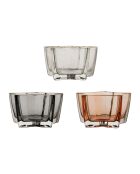 3 mehrfarbige Prisca Star Kerzenhalter - 10x10xH5,5 cm