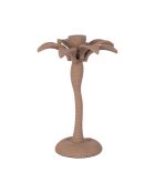 Bougeoir en aluminium Tropic Étoile nude - D17xH24 cm