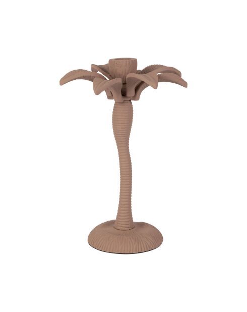 Bougeoir en aluminium Tropic Étoile nude - D17xH24 cm