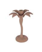 Bougeoir en aluminium Tropic Étoile nude - D17xH24 cm
