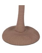Bougeoir en aluminium Tropic Étoile nude - D17xH24 cm