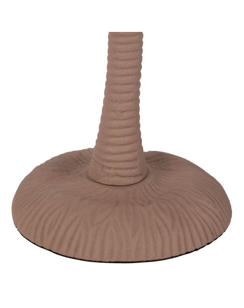 Bougeoir en aluminium Tropic Étoile nude - D17xH24 cm