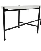 Table basse Eskela blanc/noir - 100x40xH40 cm