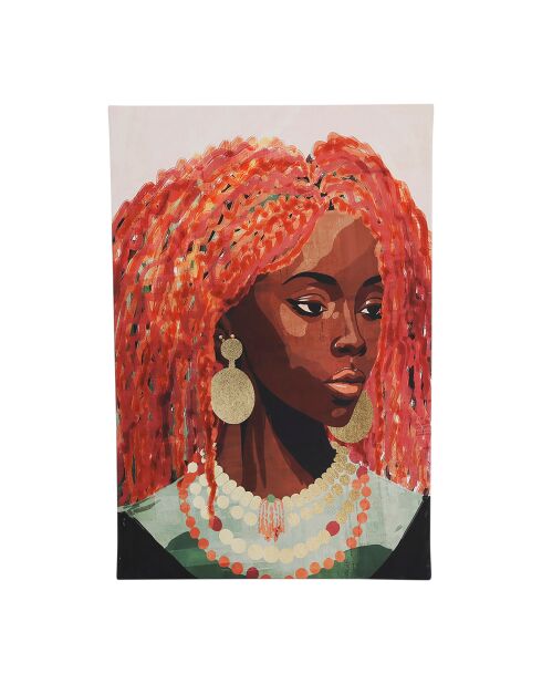 Lienzo rosa/marrón - 60x90 cm