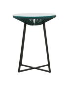 Baleares Gartentisch in Smaragd/Schwarz - D61xh78 cm