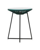 Baleares Gartentisch in Smaragd/Schwarz - D61xh78 cm