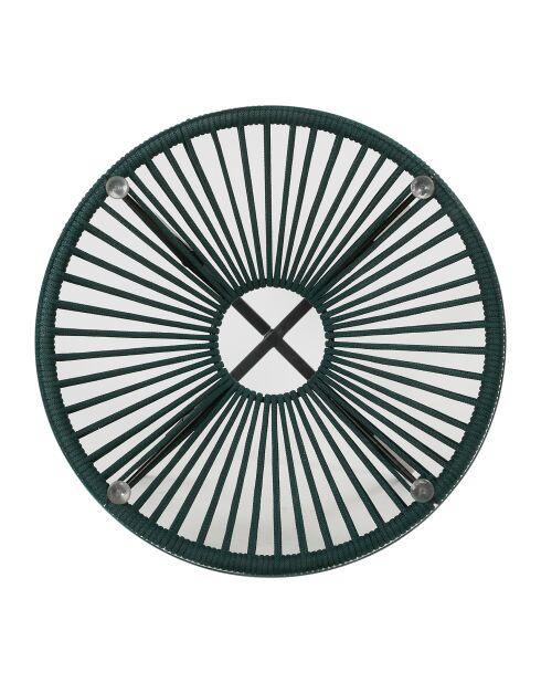 Baleares Gartentisch in Smaragd/Schwarz - D61xh78 cm
