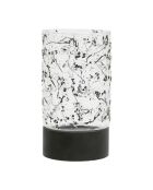 Portavelas negro Melusi - D14xH23 cm