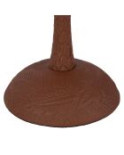 Bougeoir en aluminium Tropic Étoile terracotta - D10xH19 cm