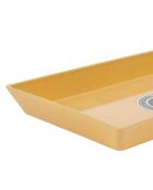 Bistrot Des Ami rechthoekig dienblad mosterd/groen - 26x11 cm