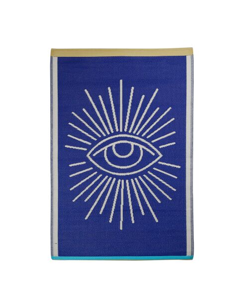 Tapis Greeka écru/bleu - 180x120 cm