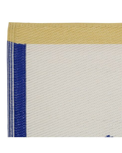 Tapis Greeka écru/bleu - 180x120 cm