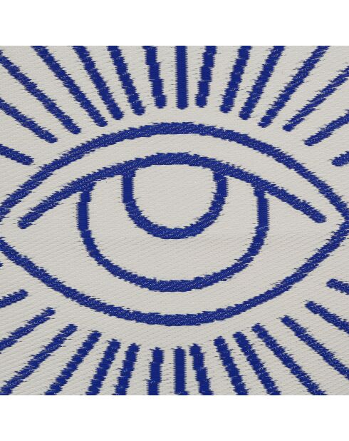 Tapis Greeka écru/bleu - 180x120 cm