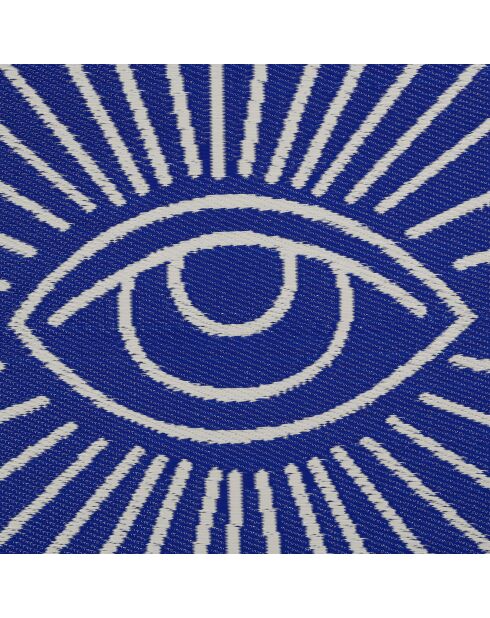Tapis Greeka écru/bleu - 180x120 cm