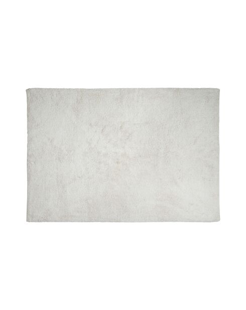 Wit katoenen getuft vloerkleed Banquise - 140x95 cm
