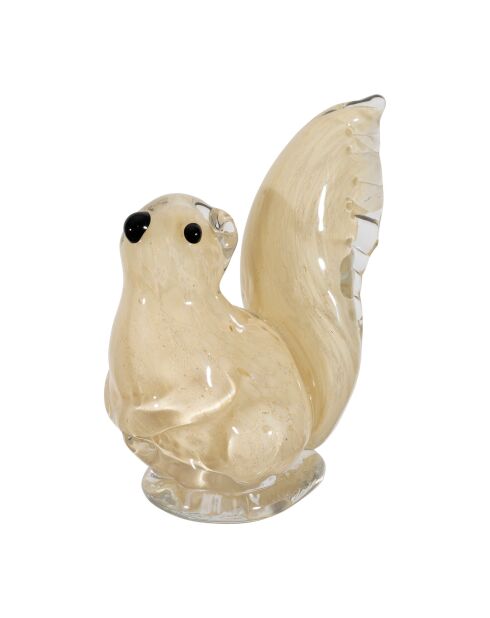 Déco écureuil Sciurus beige - 8x5x11 cm