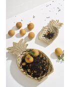2 tasche dorate per ananas Sunny in alluminio - 19x10/12,5x7 cm