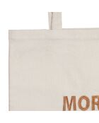 More Amor Funky Tragetasche aus ecrufarbener Baumwolle - 38x42 cm