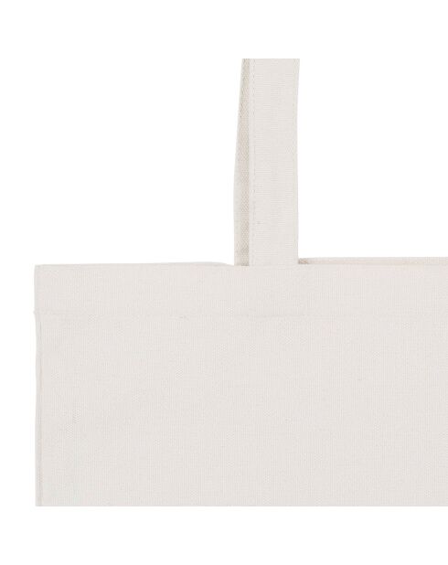 More Amor Funky Tragetasche aus ecrufarbener Baumwolle - 38x42 cm