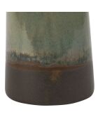 Distributeur de savon avec gobelet Raina bleu acier - D8,5xH18,5/D8,5xH12,5 cm