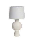 Lampe en lin Klosen E27 câble 1,20 m écrue - D24,5xH52 cm