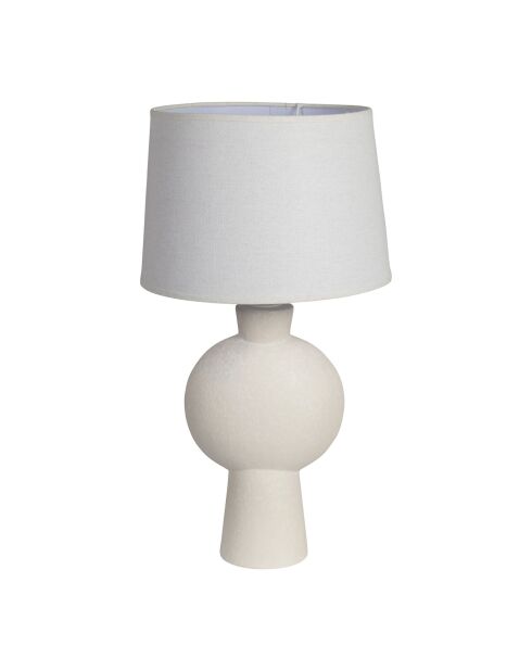 Lampe en lin Klosen E27 câble 1,20 m écrue - D24,5xH52 cm