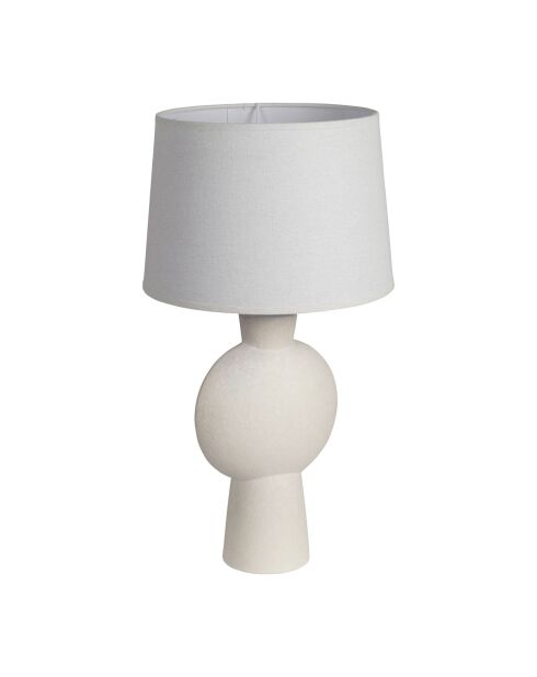 Lampe en lin Klosen E27 câble 1,20 m écrue - D24,5xH52 cm