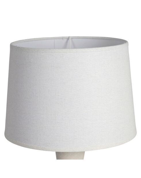 Lampe en lin Klosen E27 câble 1,20 m écrue - D24,5xH52 cm