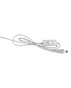 Lampe en lin Klosen E27 câble 1,20 m écrue - D24,5xH52 cm