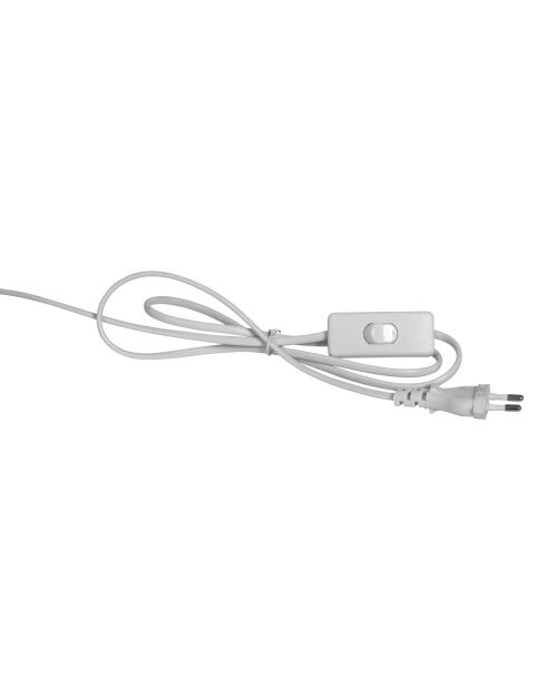 Lampe en lin Klosen E27 câble 1,20 m écrue - D24,5xH52 cm
