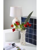 Lampe en lin Klosen E27 câble 1,20 m écrue - D24,5xH52 cm