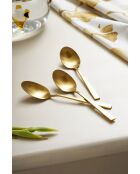 6 cucharas de café Ablis de acero inoxidable 18/0 dorado mate