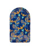 Plateau Mocoa indigo/camel - 17,5x30 cm