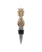 Bouchon de bouteille ananas en aluminium BTE Sunny doré - 14x3 cm