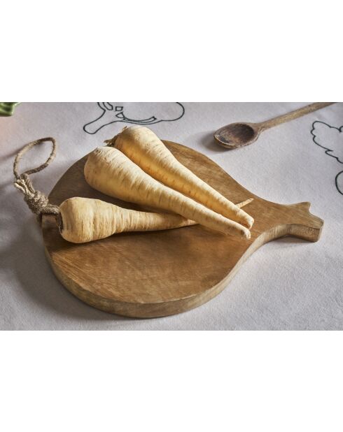 Tabla de cortar cebolla con verduras naturales, 25 x 29 cm