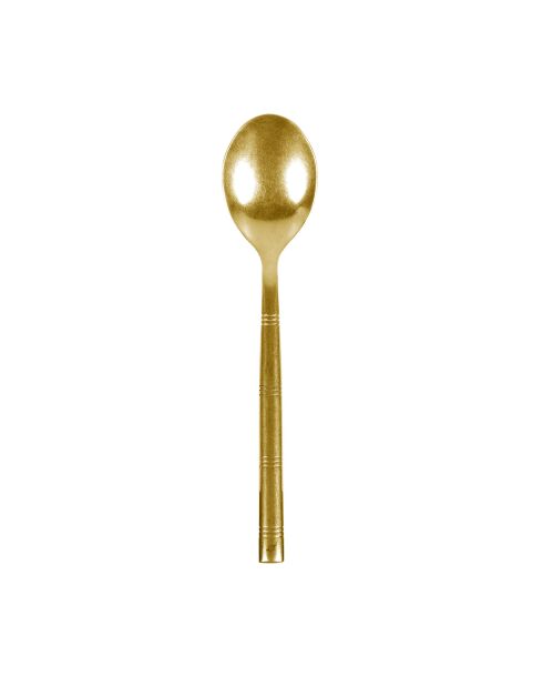 6 goldene Ecli Edelstahllöffel aus 18/0 Vintage-Gold