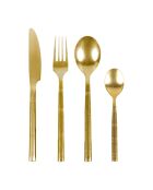6 goldene Ecli Edelstahllöffel aus 18/0 Vintage-Gold