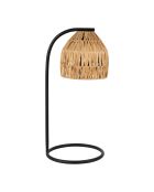 Cable E27 de la lámpara Tulum de 1,30 m natural/negro - D23.5xH50 cm
