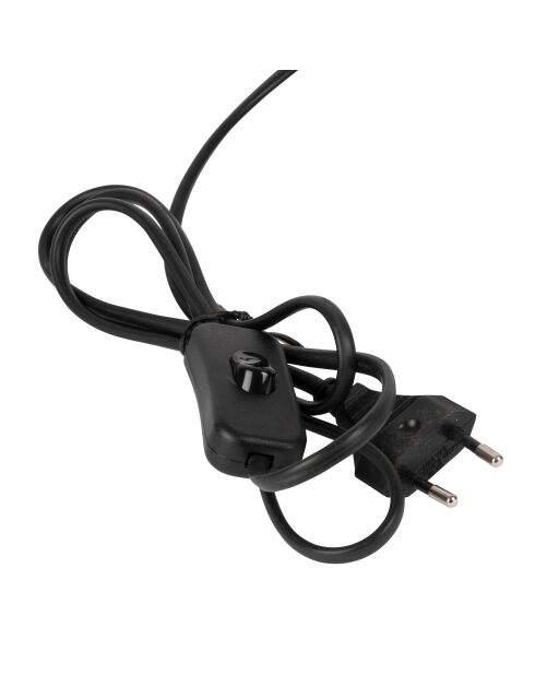 Cable E27 de la lámpara Tulum de 1,30 m natural/negro - D23.5xH50 cm