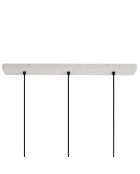 Suspension 3 feux Ferese blanche E27 - 66x17,5x120 cm