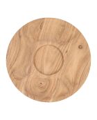 Natürliches Dalbert Vorspeisenblech mit Schale - D29,5xh8,5 cm