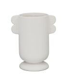 Vase Dolomite Funny blanc - 21x13,5xH24 cm