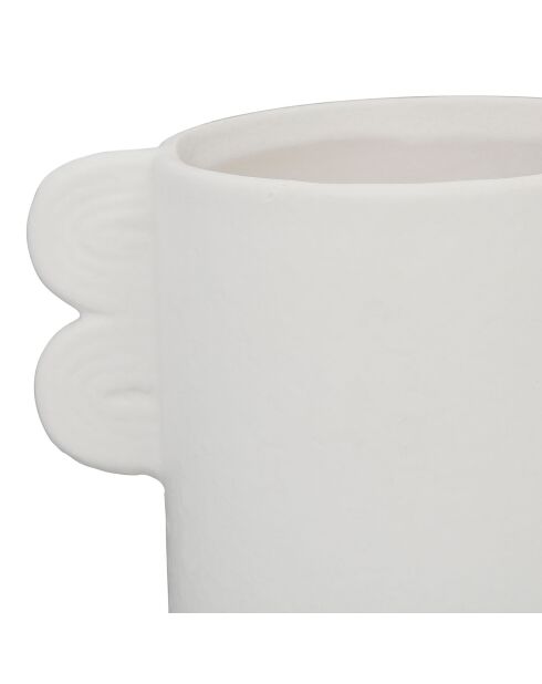 Vase Dolomite Funny blanc - 21x13,5xH24 cm